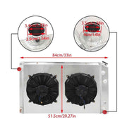 DURAFORCE 3Row Radiator&Shroud&Fans For 73-86 Chevy C/K C10 20 30 K10 20 Pickup Truck GMC