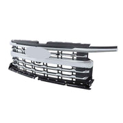 DURAFORCE For 2022-24 Chevy Silverado 1500 Front Upper Grille Grill Chrome Black 84974742