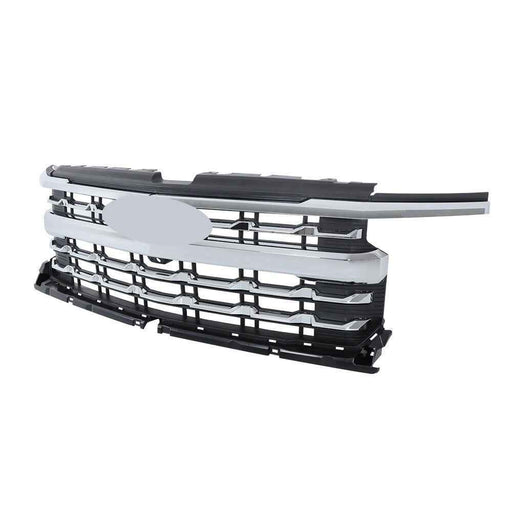 DURAFORCE For 2022-24 Chevy Silverado 1500 Front Upper Grille Grill Chrome Black 84974742