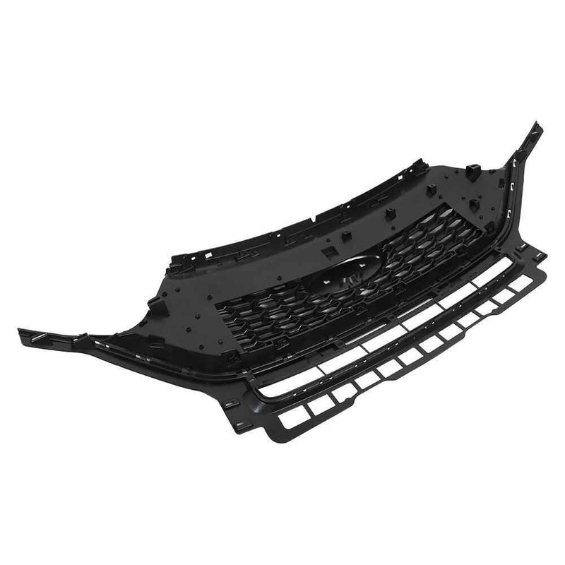 DURAFORCE For Ford Explorer ST 2020 2021 Front Upper Grille Gloss Black Honeycomb Style