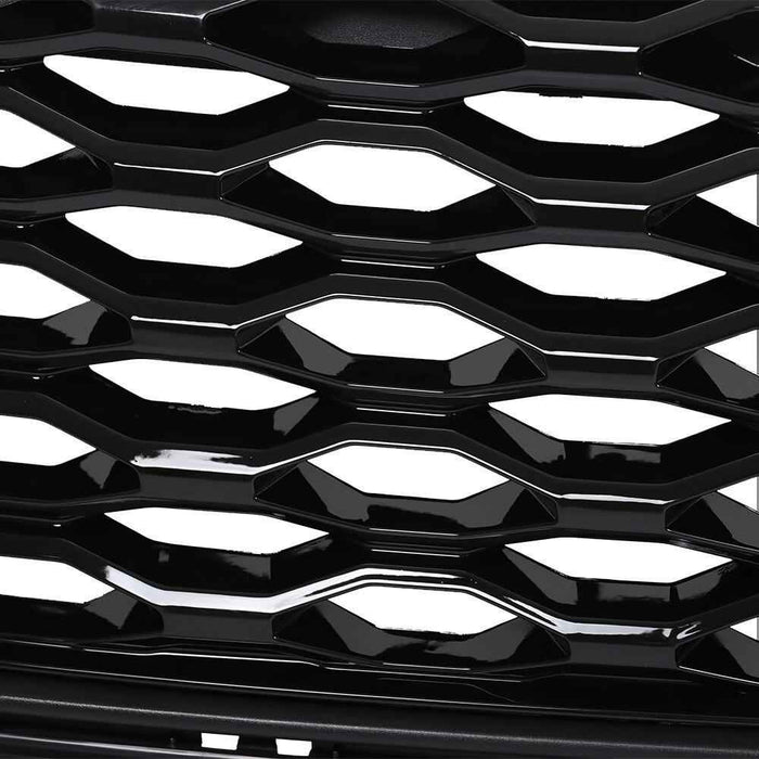 DURAFORCE For Ford Explorer ST 2020 2021 Front Upper Grille Gloss Black Honeycomb Style
