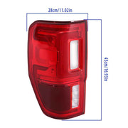 DURAFORCE LED Type For 2019-2023 Ford Ranger Red Rear Tail Light W/Blind Spot Left+Right