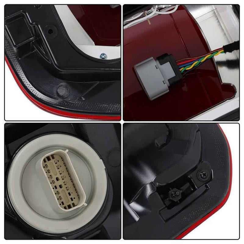 DURAFORCE LED Type For 2019-2023 Ford Ranger Red Rear Tail Light W/Blind Spot Left+Right