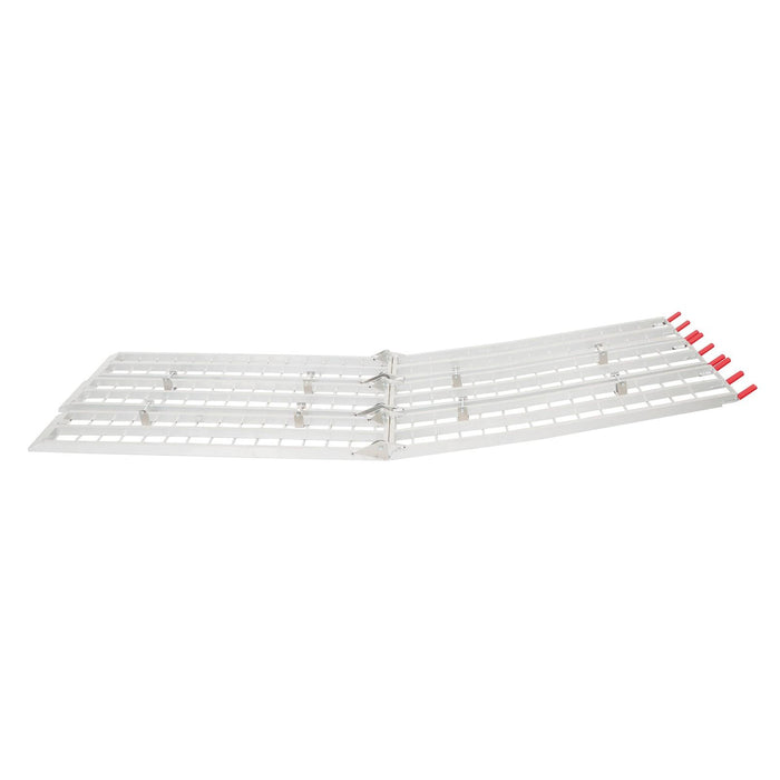 DURAFORCE Motorcycle Aluminum Arched Folding Loading Ramp 10'L x 38"W x 1.5"H 1500 lbs