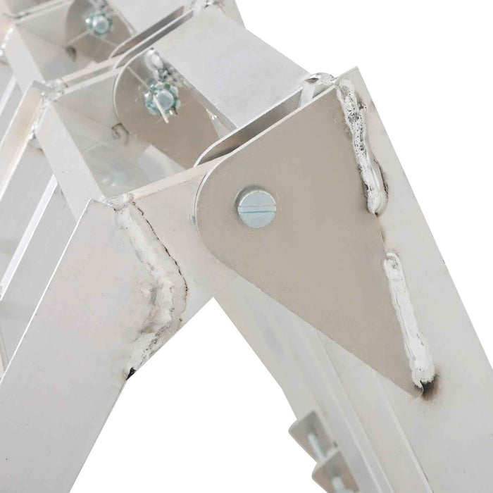 DURAFORCE Motorcycle Aluminum Arched Folding Loading Ramp 10'L x 38"W x 1.5"H 1500 lbs