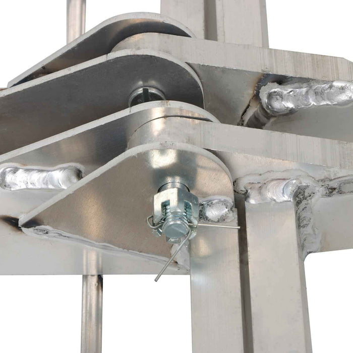 DURAFORCE Motorcycle Aluminum Arched Folding Loading Ramp 10'L x 38"W x 1.5"H 1500 lbs