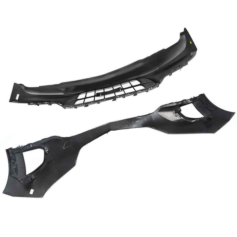 DURAFORCE Fit For 2018 2019 Chevy Equinox Front Bumper Cover W/O Tow Hook Hole ABS Plastic