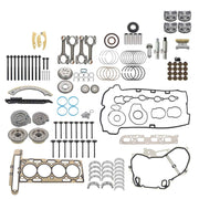 DURAFORCE 12591093 2.4L Engine Overhaul Rebuild Kit with Rods & Timing Chain VVT For Chevy