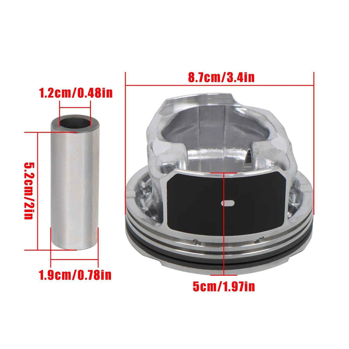 DURAFORCE 12591093 2.4L Engine Overhaul Rebuild Kit with Rods & Timing Chain VVT For Chevy