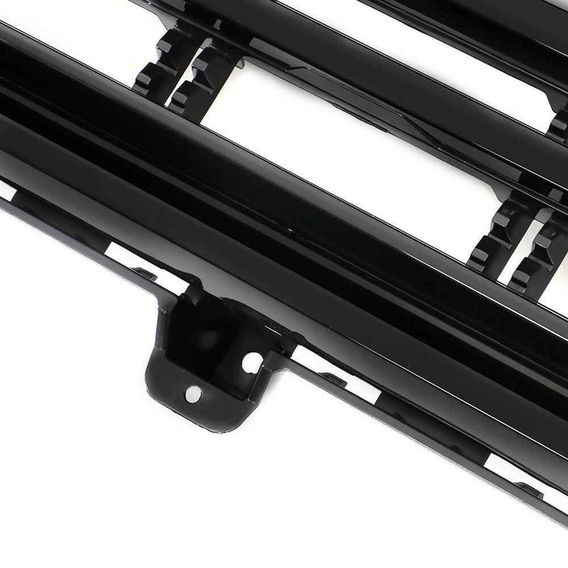 DURAFORCE Front Upper Grille Grill Gloss Black Matte Frame For 2019-2021 GMC Sierra 1500