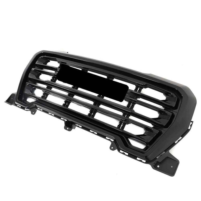 DURAFORCE Front Upper Grille Grill Gloss Black Matte Frame For 2019-2021 GMC Sierra 1500