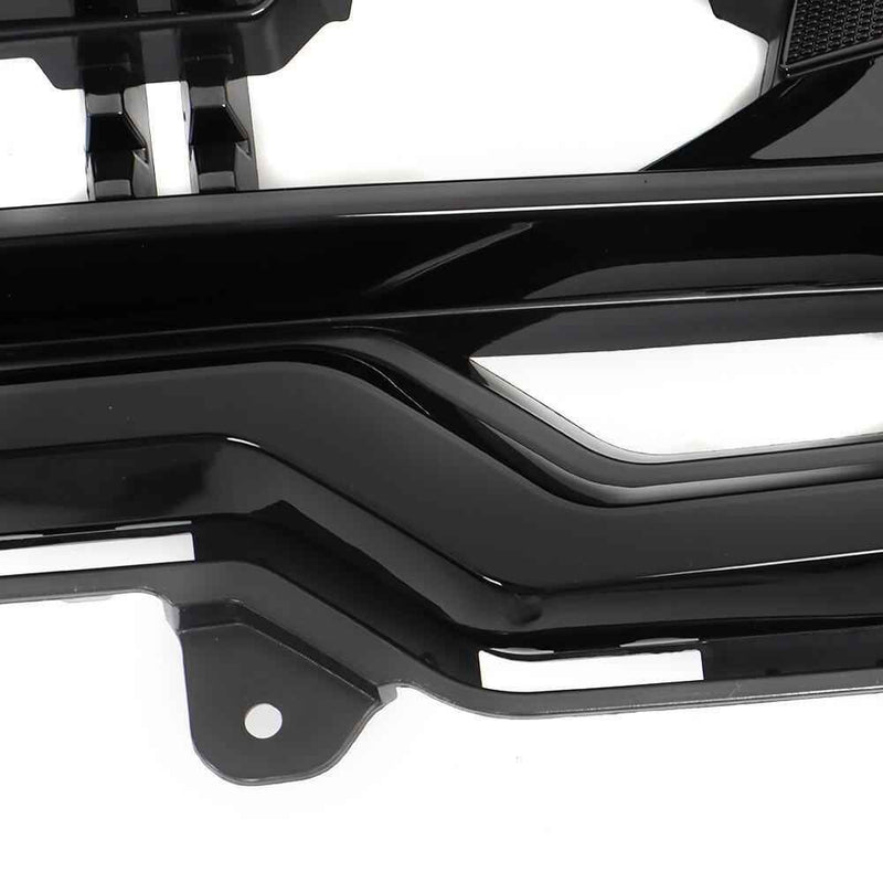 DURAFORCE Front Upper Grille Grill Gloss Black Matte Frame For 2019-2021 GMC Sierra 1500
