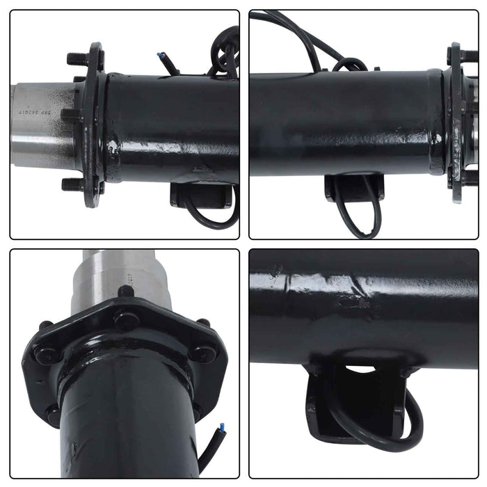 DURAFORCE 6k TK Trailer Axle w/ Idler 85" Hub Face 70" Spring Center - (6000lbs Only Beam)