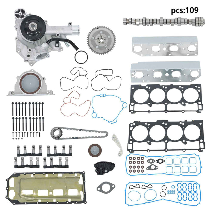 DURAFORCE Fit For Dodge Ram 1500 2009-2019 5.7L Hemi MDS Lifters Timing Chain Camshaft Kit