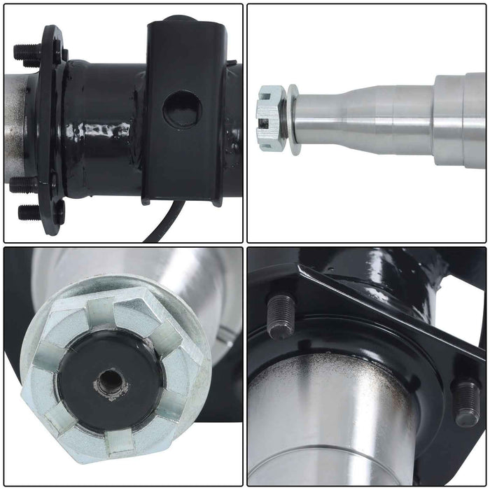 DURAFORCE 6k TK Boat Trailer Axle-(6000lbs Only Beam) Idler 89" Hub Face 74" Spring Center