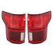 DURAFORCE For 2018-2020 Ford F150 Outer Lamps L+R LED w/Blind Spot Pair Tail Lights Red