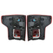 DURAFORCE For 2018-2020 Ford F150 Outer Lamps L+R LED w/Blind Spot Pair Tail Lights Red