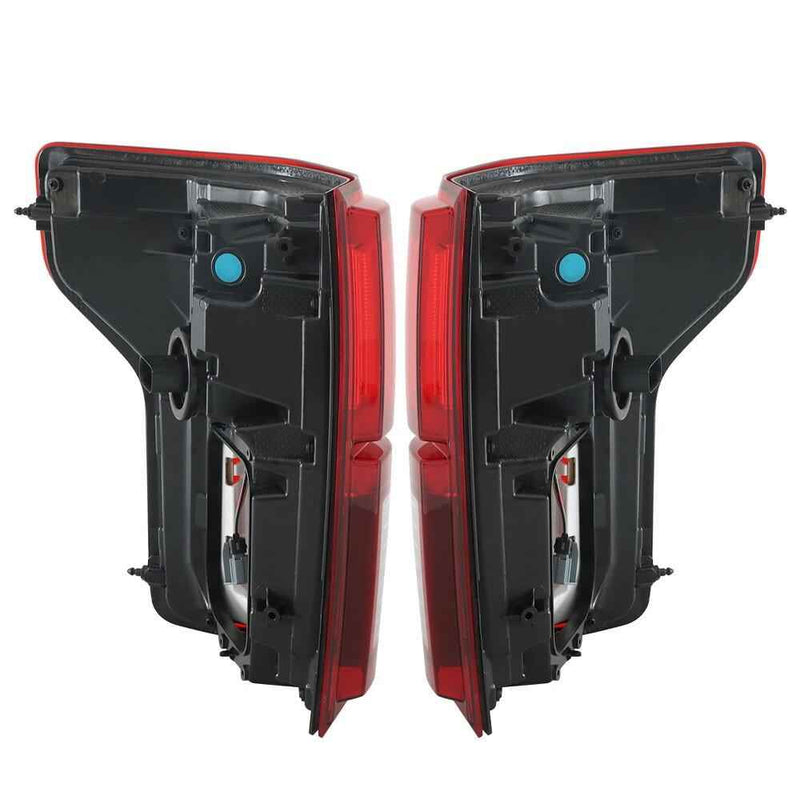 DURAFORCE For 2018-2020 Ford F150 Outer Lamps L+R LED w/Blind Spot Pair Tail Lights Red