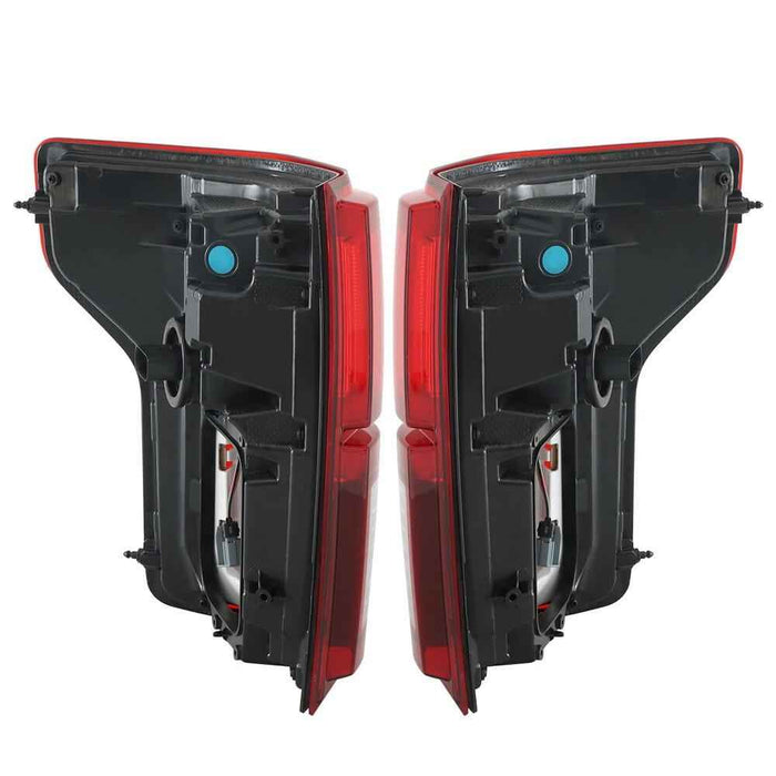 DURAFORCE For 2018-2020 Ford F150 Outer Lamps L+R LED w/Blind Spot Pair Tail Lights Red