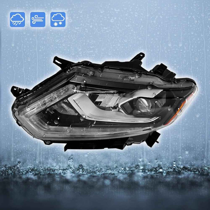 DURAFORCE For 2014-2015 2016 Nissan Rogue Headlight Left Driver Side LED Headlamp Assembly