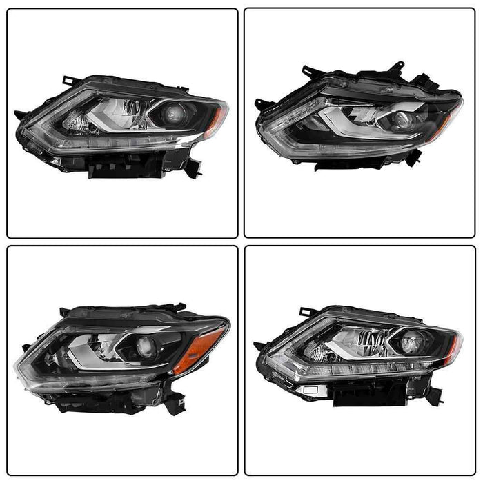 DURAFORCE For 2014-2015 2016 Nissan Rogue Headlight Left Driver Side LED Headlamp Assembly