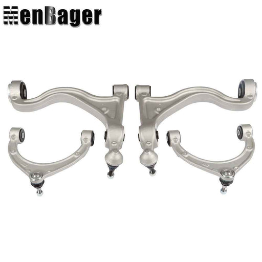 DURAFORCE 97034105110 4× Front Upper Lower Control Arms Set For 10-13 Porsche Panamera V8
