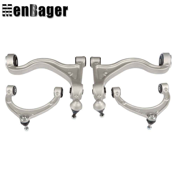 DURAFORCE 97034105110 4× Front Upper Lower Control Arms Set For 10-13 Porsche Panamera V8