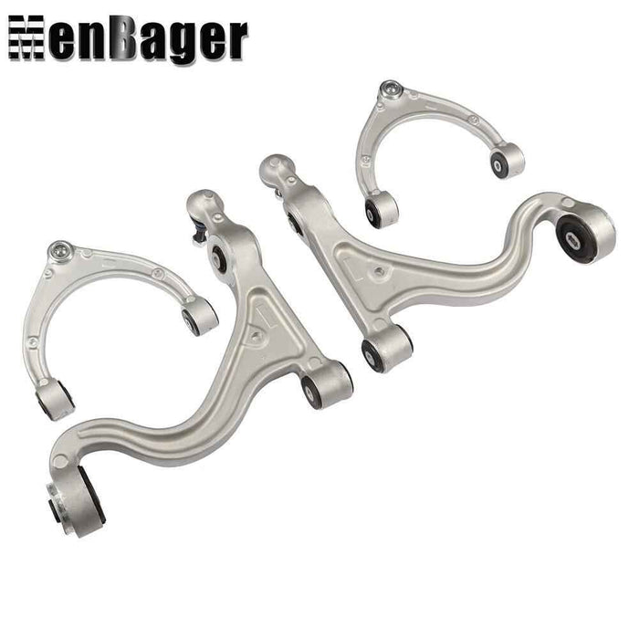 DURAFORCE 97034105110 4× Front Upper Lower Control Arms Set For 10-13 Porsche Panamera V8