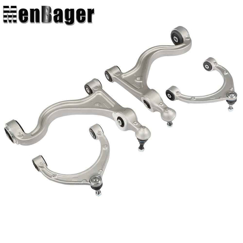 DURAFORCE 97034105110 4× Front Upper Lower Control Arms Set For 10-13 Porsche Panamera V8