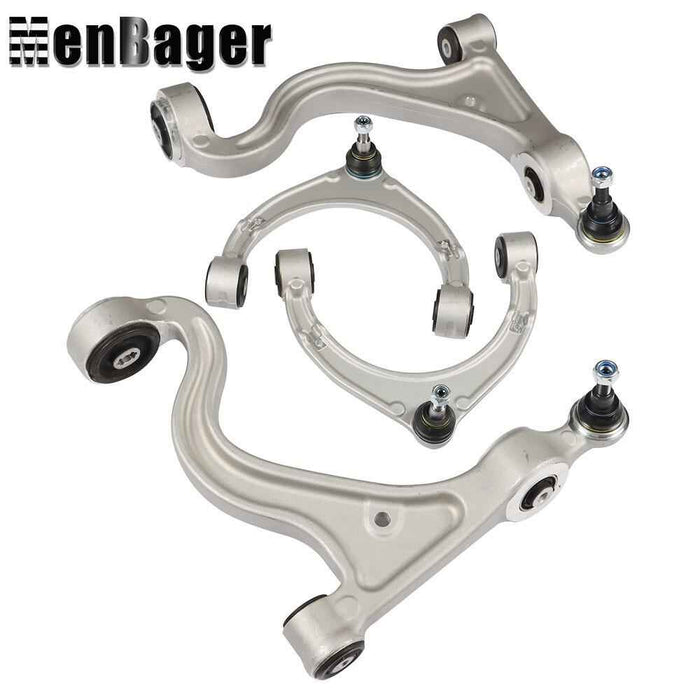 DURAFORCE 97034105110 4× Front Upper Lower Control Arms Set For 10-13 Porsche Panamera V8