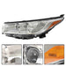 DURAFORCE Headlight Left+Right For 2017-19 Toyota Highlander LE Plus XLE Hybrid Clear Lens