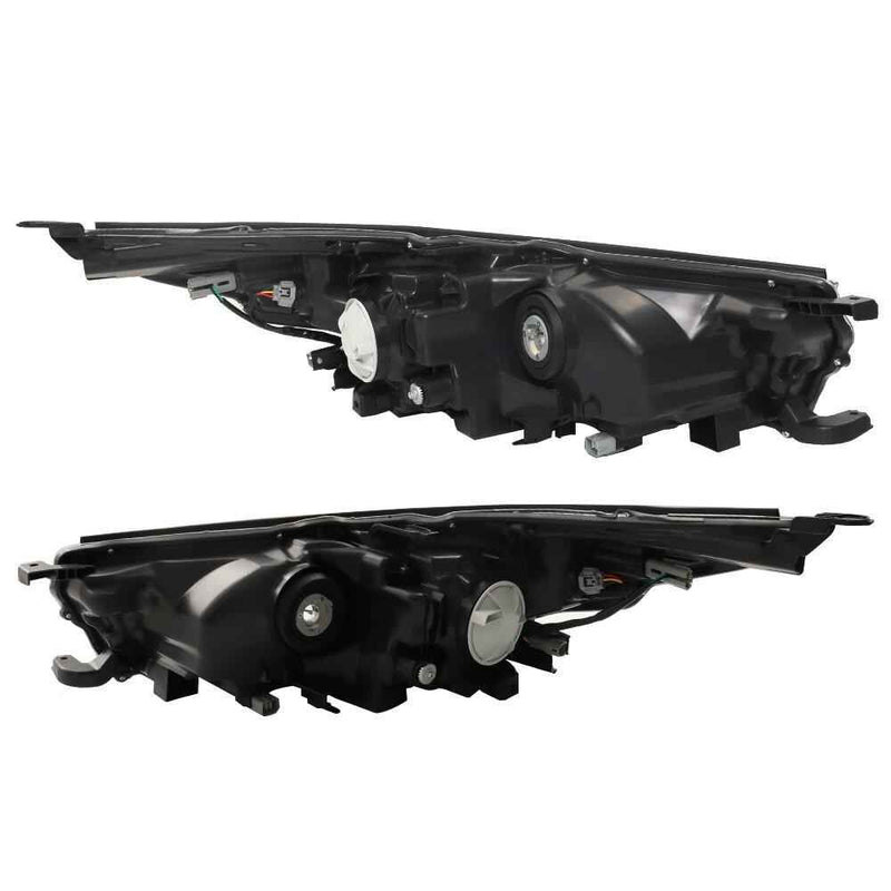 DURAFORCE Headlight Left+Right For 2017-19 Toyota Highlander LE Plus XLE Hybrid Clear Lens