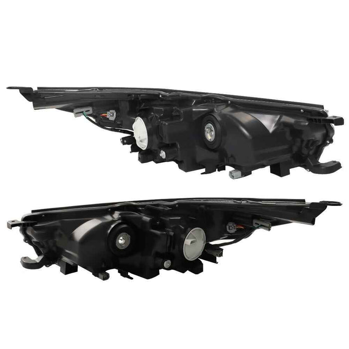 DURAFORCE Headlight Left+Right For 2017-19 Toyota Highlander LE Plus XLE Hybrid Clear Lens