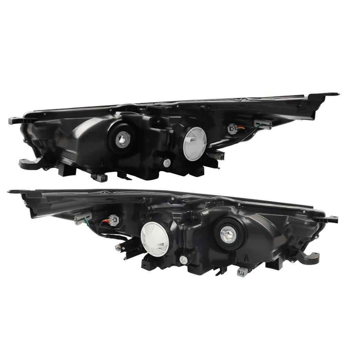 DURAFORCE Headlight Left+Right For 2017-19 Toyota Highlander LE Plus XLE Hybrid Clear Lens