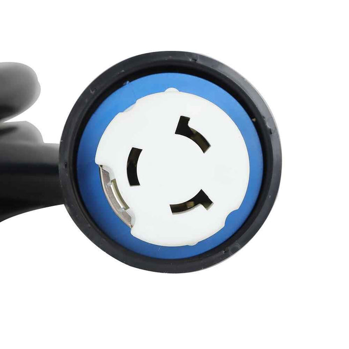 DURAFORCE 3-Prong 30 Feet 50 Amp Locking RV Extension Cord & Power Inlet Box 125V & 250V