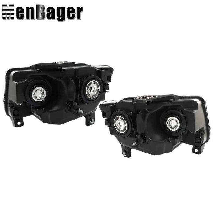 DURAFORCE Headlights For 2011-2013 Jeep Grand Cherokee/2011-2017 Compass Halogen Lamps L+R
