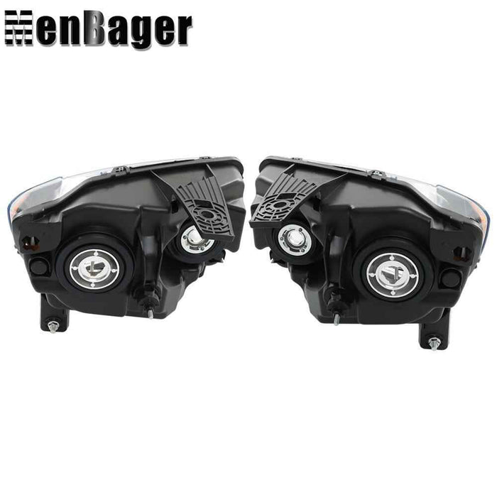 DURAFORCE Headlights For 2011-2013 Jeep Grand Cherokee/2011-2017 Compass Halogen Lamps L+R