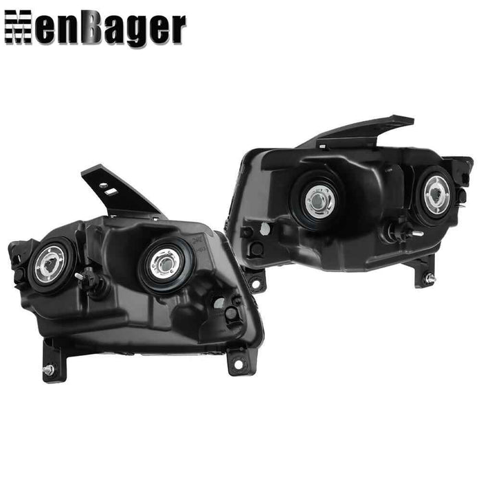 DURAFORCE Headlights For 2011-2013 Jeep Grand Cherokee/2011-2017 Compass Halogen Lamps L+R
