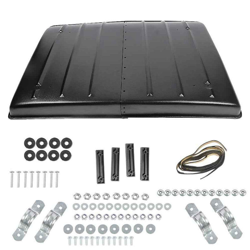 DURAFORCE Black Plastic Hard Top Roof 2005-2022 For Kawasaki Mule 600 / 610 SX 4×4 ATV