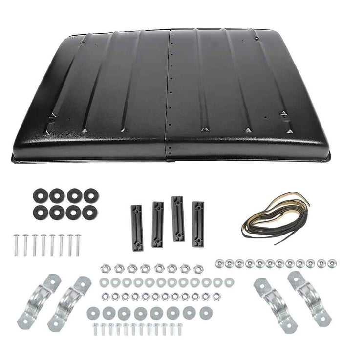 DURAFORCE Black Plastic Hard Top Roof 2005-2022 For Kawasaki Mule 600 / 610 SX 4×4 ATV