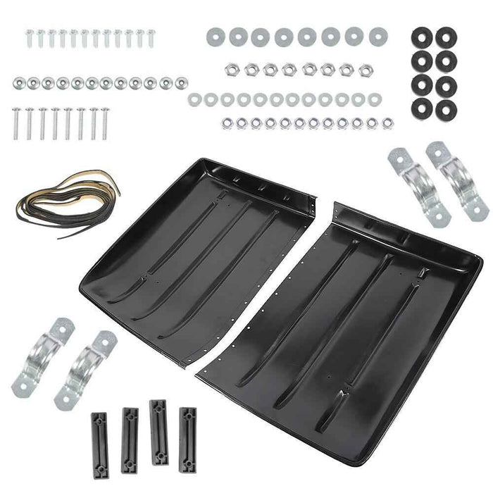 DURAFORCE NEW Black Plastic Hard Top Roof 2005-2022 For Kawasaki Mule 600 / 610 SX 4X4