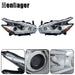 DURAFORCE Clear Lens Headlights For 2015 16 17 18 Nissan Murano LH+RH Headlamps LED W/DRL
