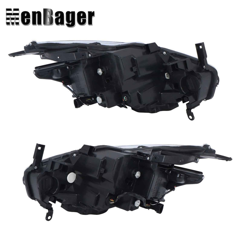DURAFORCE Clear Lens Headlights For 2015 16 17 18 Nissan Murano LH+RH Headlamps LED W/DRL