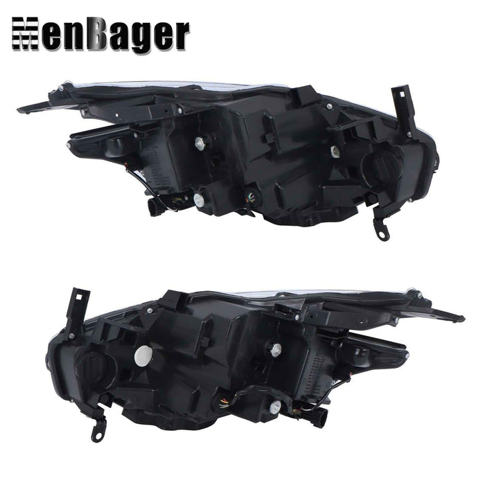 DURAFORCE Clear Lens Headlights For 2015 16 17 18 Nissan Murano LH+RH Headlamps LED W/DRL