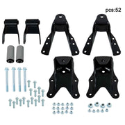DURAFORCE Left & Right Rear Leaf Spring Hanger Bracket Shackle For 83-97 Ford F250 F350