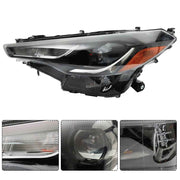 DURAFORCE Left Side For Toyota Corolla Cross L/LE 2022-2023 Black Clear Lens Headlight LED