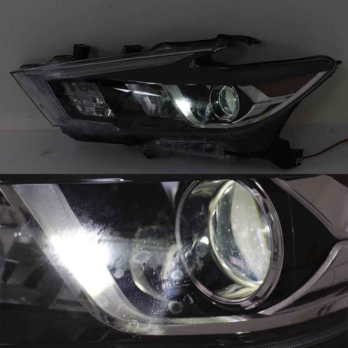 DURAFORCE Headlamp For 2016 2017 2018 Nissan Maxima SR Platinum Headlight Left Side LED