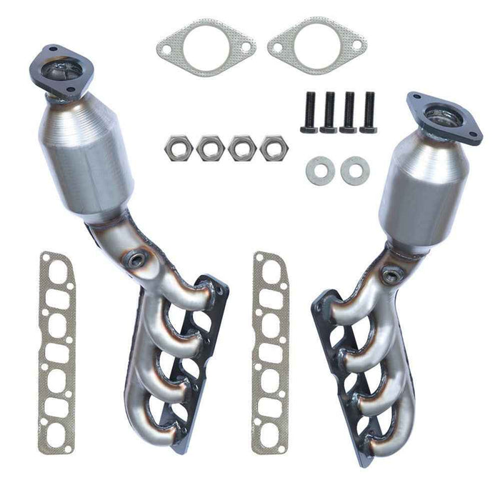 DURAFORCE 2PCS For 2004-2015 Nissan Titan 5.6L Driver+Passenger Side Catalytic Converters