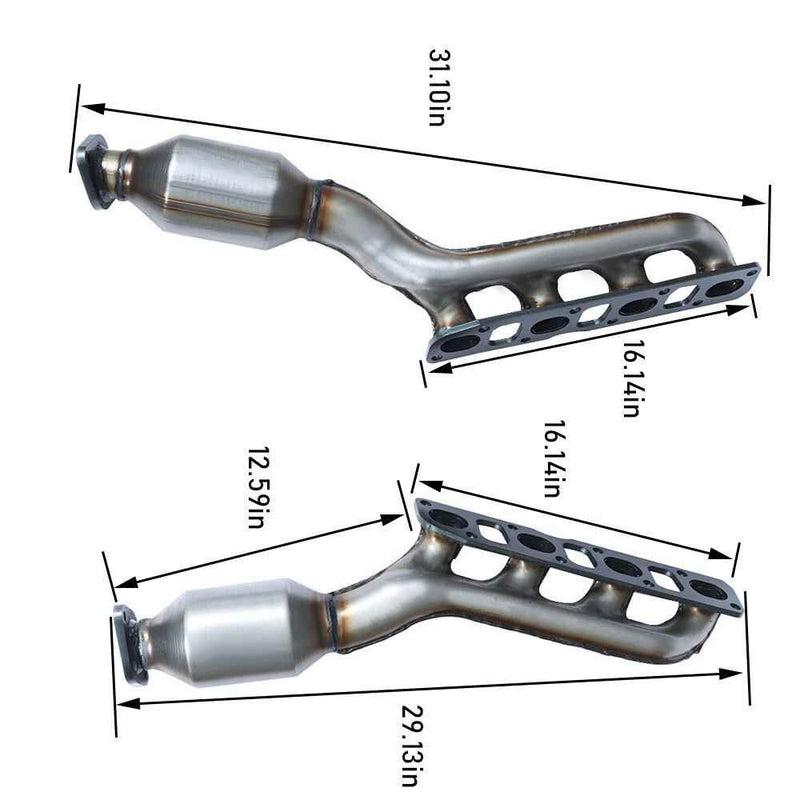 DURAFORCE 2PCS For 2004-2015 Nissan Titan 5.6L Driver+Passenger Side Catalytic Converters