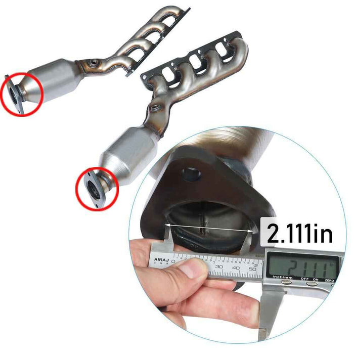 DURAFORCE 2PCS For 2004-2015 Nissan Titan 5.6L Driver+Passenger Side Catalytic Converters